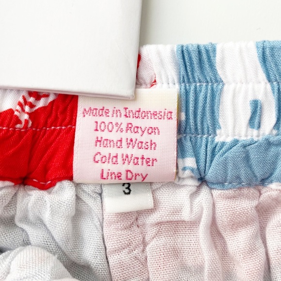 Patchwork shorts, red, white and blue, 3T - Picture 5 of 7